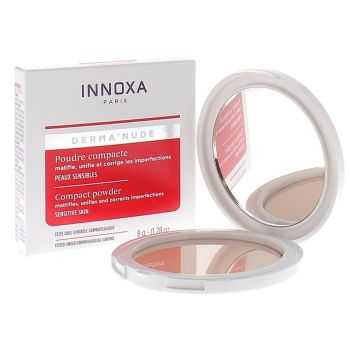 Poudre compacte teinte clair derma'nude Innoxa - poudrier de 8 g