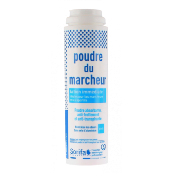 Poudre du marcheur poudre désodorisante pieds - flacon de 100g