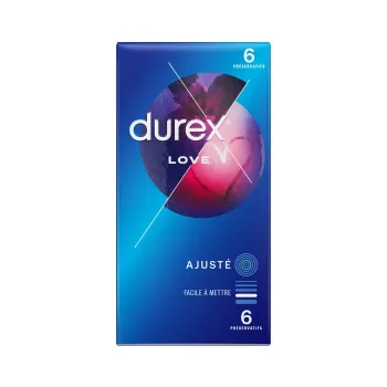 Préservatifs Love Durex - boîte de 6 préservatifs