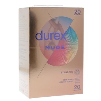 Préservatifs Nude Durex - boîte de 20 préservatifs