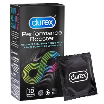 Préservatifs Performance Booster Durex - boîte de 10 préservatifs