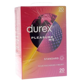 Préservatifs Pleasure Me Durex - boîte de 20 préservatifs