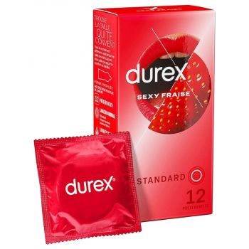 Préservatifs Sexy fraise Durex - boîte de 10 préservatifs