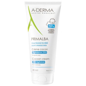 Primalba crème cocon hydratation 24h A-Derma - Tube de 200 ml