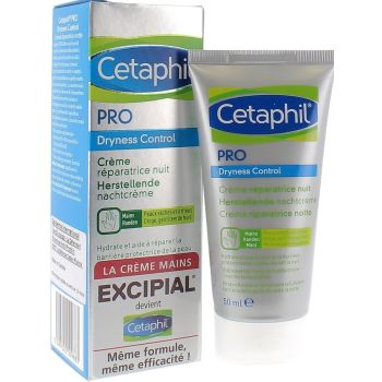 Pro Dryness Control crème mains réparatrice nuit Cetaphil - tube de 50 ml