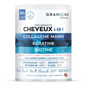 Pro Keracys collagène cheveux 4-en-1 Granions - pot de 300g