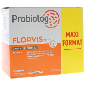 Probiolog Florvis i3.1 Mayoly Spindler - boite de 56 sticks de poudre orodispersible