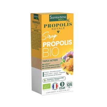 Propolis Royale Sirop propolis triple action bio Santarome - flacon de 125ml