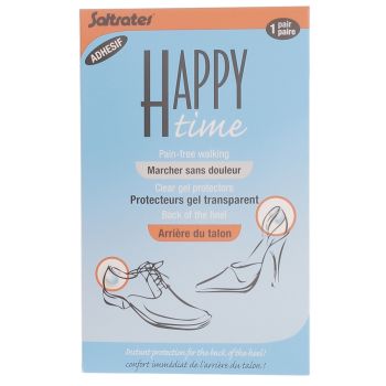 Protecteurs gel transparent arrière du talon happy time Saltrates - 1 paire