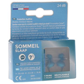 Protection auditive sommeil Quies - boîte d'une paire