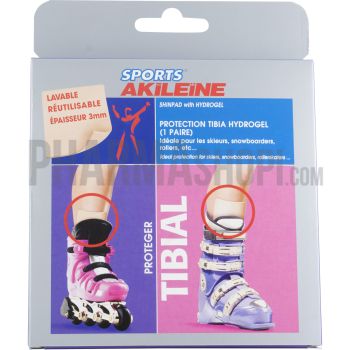 Protection tibia hydrogel sports akileïne - 1 paire lavable et réutilisable