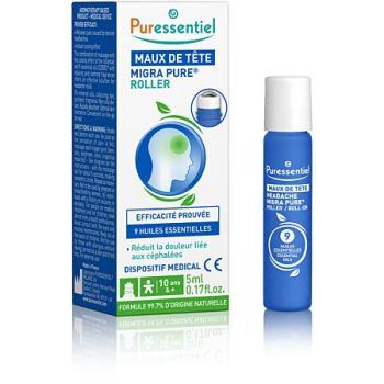 Migra Pure maux de tête Puressentiel - roller de 5ml