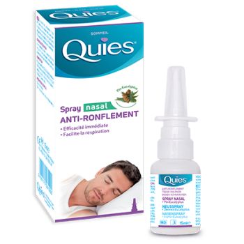 Anti-ronflement spray nasal pin-eucalyptus Quies - spray de 15 ml