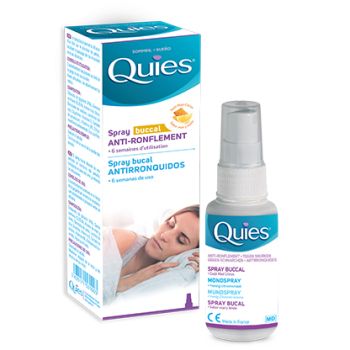 Anti-ronflement spray buccal goût miel citron Quies - spray de 70 ml