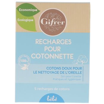 Recharge pour cotonnette Gifrer - boite de 5 recharges