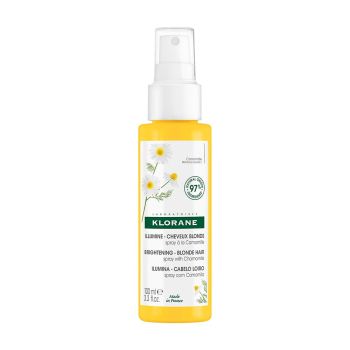 Soin soleil Spray éclaircissant reflets blonds à la Camomille Klorane - spray de 100 ml