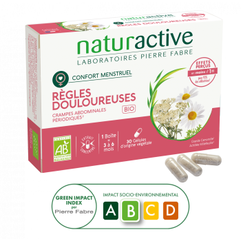 Règles douloureuses bio Naturactive - boîte de 30 gélules