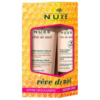 Rêve de miel offre découverte Nuxe - crème mains 30 ml + stick lèvre 4g