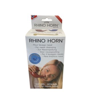 Rhino horn rouge pour lavage de nez - 1 dispositif rouge