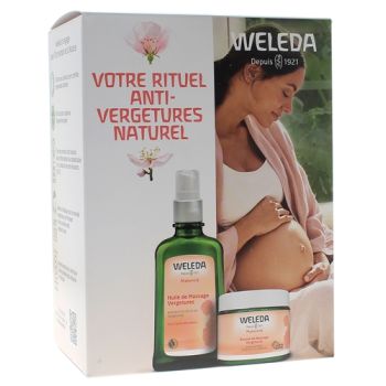 Rituel anti-vergetures naturel Weleda - coffret de 2 produits