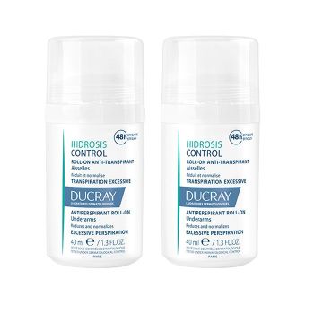 Hidrosis Control Roll-on anti-transpirant aisselles Ducray - lot de 2 roll-on de 40 ml