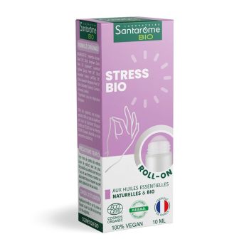 Roll-on aux huiles essentielles Stress bio Santarome - roll-on de 10ml