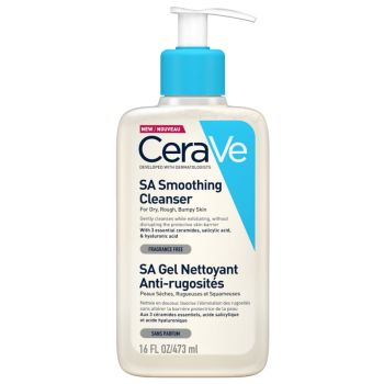 SA Gel nettoyant anti-rugosités CeraVe - flacon-pompe de 473 ml