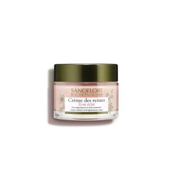 Crème des reines rose éclat bio Sanoflore - pot de 50 ml