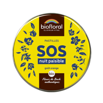 SOS nuit paisible goût orange Biofloral - boite de 165 pastilles