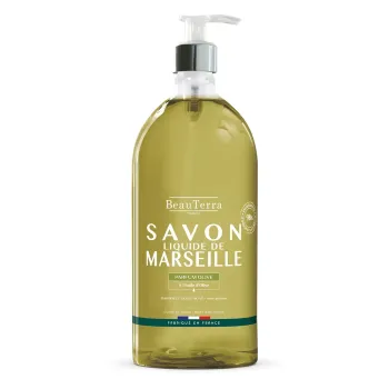 Savon de Marseille olive Beauterra - flacon-pompe de 1L