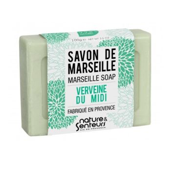 Savon de Marseille verveine du midi Nature & Senteurs - pain de 100 g