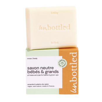 Savon neutre bébés et grands Unbottled - pain de 110g