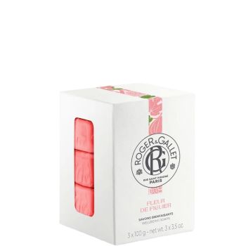 Savons bienfaisants Fleur de Figuier Roger & Gallet - coffret de 3 savons de 100 g