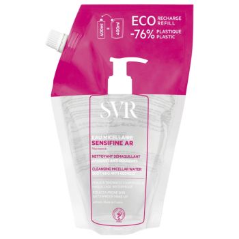 Sensifine AR eau micellaire peaux sensibles à rougeurs SVR - éco-recharge de 400ml