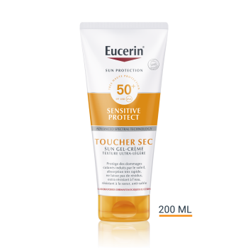 Sensitive protect sun gel crème SPF50+ Eucerin - tube de 200 ml