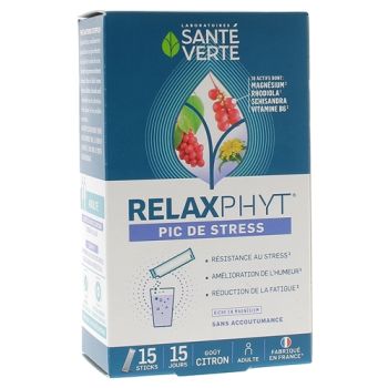 RelaxPhyt Pic de stress Santé Verte - boîte de 15 sticks