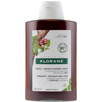 Shampoing à la Quinine et Edelweiss bio Klorane - flacon de 200ml