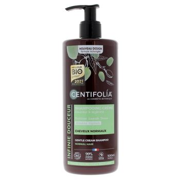 Shampoing crème cheveux normaux amande douce & camélia Centifolia - flacon pompe de 500ml