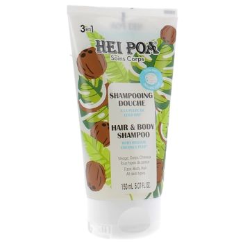 Shampoing douche 3 en 1 à la pulpe de coco Hei Poa - tube de 150 ml