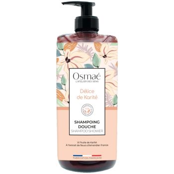 Shampoing douche Délice de karité Osmaé - flacon-pompe de 1L