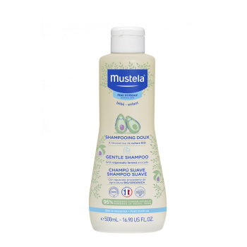 Shampooing doux cheveux délicats Mustela - flacon de 500 ml