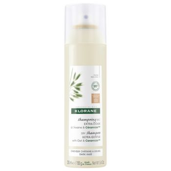 Shampoing sec extra-doux au lait d'avoine cheveux bruns Klorane - spray de 150ml