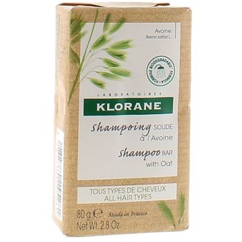 Shampoing solide à l'avoine Klorane - pain de 80 g