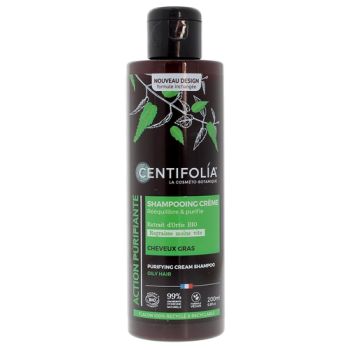 Shampooing crème cheveux gras Bio Centifolia - flacon de 200 ml