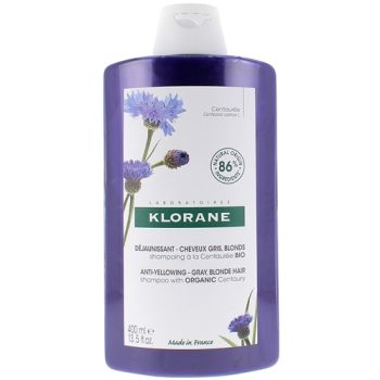 Shampooing déjaunissant Centaurée bio Klorane - tube de 400 ml