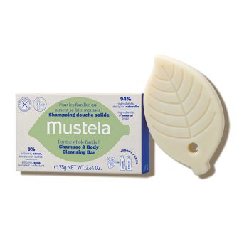 Shampooing douche solide dès 3 ans Mustela - pain de 75g