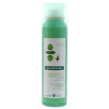 Shampooing sec à l'Ortie Séboréducteur cheveux gras Klorane - Spray de 150 ml