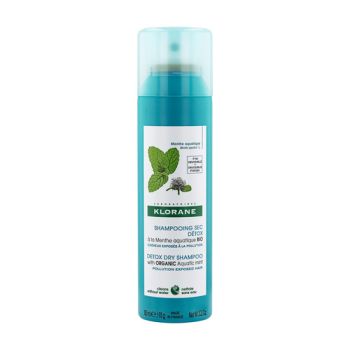 Shampooing sec détox menthe aquatique bio Klorane - spray de 150 ml