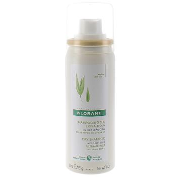 Shampooing sec extra-doux au lait d'Avoine Klorane - spray de 50 ml