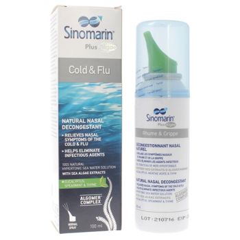 Sinomarin Plus Algae Spray nasal Rhume & grippe Gifrer - spray de 100ml